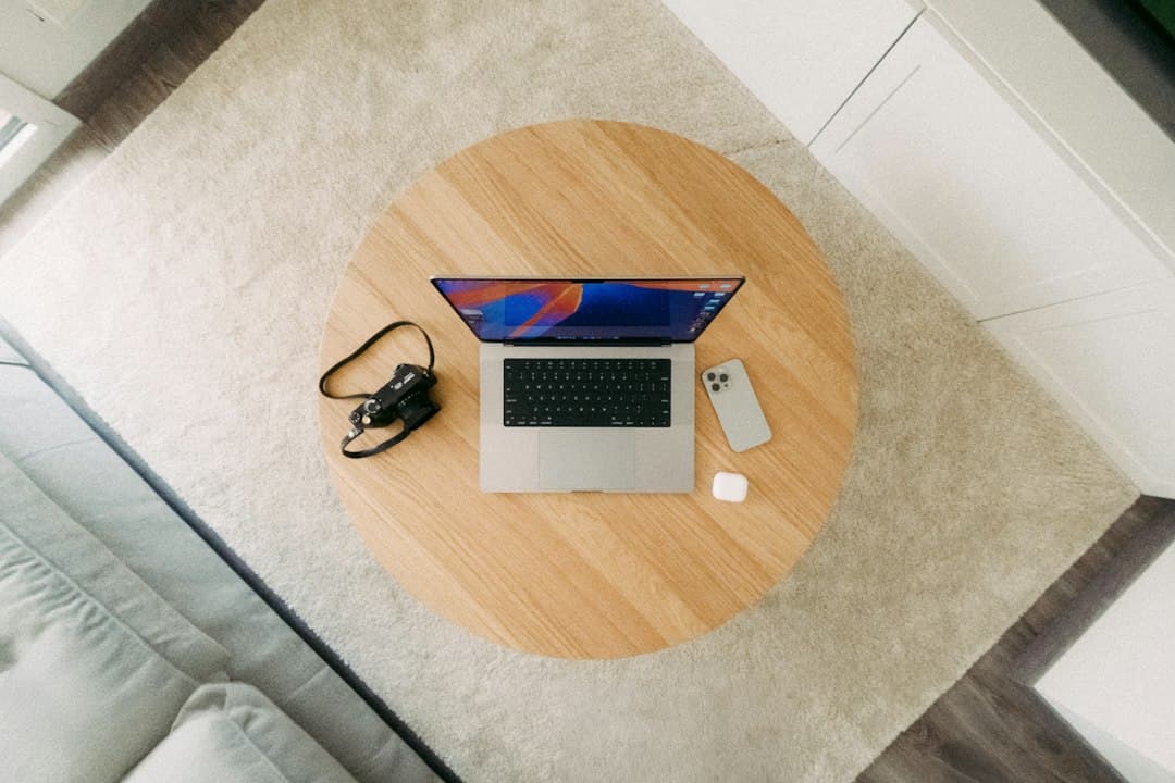 A home Wi-Fi router on a desk, the kind of network setup used to stream Moly IPTV through a VPN